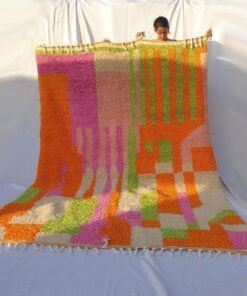 Customized NETMEZRA | 10x6'5 Ft | 3x2 m | Moroccan Colorful Rug | 100% wool handmade