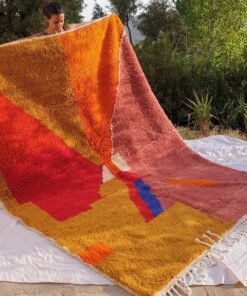 Customized ROUMISS | 9x6'6 Ft | 2,77x2,00 m | Moroccan Beni Ourain Rug | 100% wool handmade