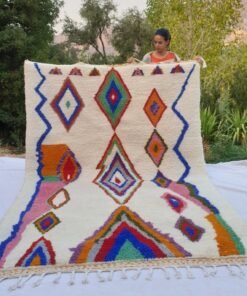 FAGMA | 9'9x6'6 Ft | 3x2 m | Moroccan Beni Ourain Rug | 100% wool handmade