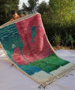 FANIDA | 8'6x5 Ft | 2,6x1,5 m | Moroccan Beni Ourain Rug | 100% wool handmade