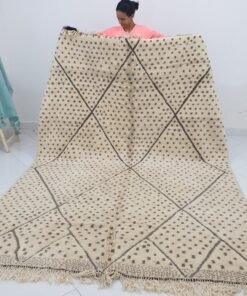 GATO | 10x7 Ft | 3,07x2,16 m | Moroccan Beni Mrirt Rug | 100% wool handmade