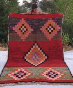 HAMRY | 8x5'5 Ft | 2,5x1,7 m | Moroccan Colorful Rug | 100% wool handmade