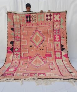 HYBA | 10x6'5 ft | 3x2 m | Moroccan VINTAGE STYLE Colorful Rug | 100% wool handmade