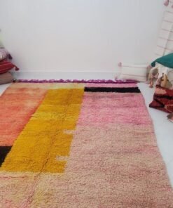IDOUH | 12'2x8'5 ft | 3,7x2,6 m | Moroccan Colorful Rug | 100% wool handmade