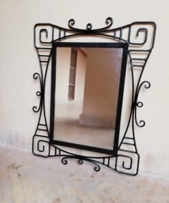 wrought iron mirror , Wall Mirror Wrought Iron , Large Moroccan wrought iron mirror , Moroccan mirror Handmade , decorative mirror