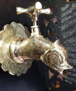 Moroccan Brass Fish-Shaped Faucet, 100% Handmade, Unique Moroccan Design