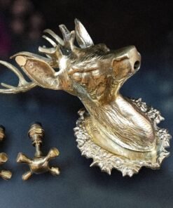 Brass Deer Head Faucet, 100% Handmade, Antique Moroccan Design