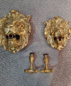 Moroccan Brass Wall faucet, lion head-shaped faucet , 100% handmade, Unique Moroccan Design
