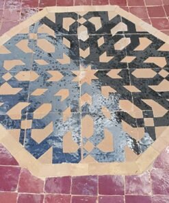 Moroccan Handmade Mosaic Round Red Patio Coffee Tile Table