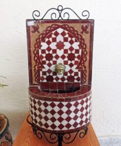 CUSTOMIZABLE Garden Patio Rustic Outdoor Wall Water Fountain - Outdoor Indoor Mid Century Fountain - Handmade Fountain