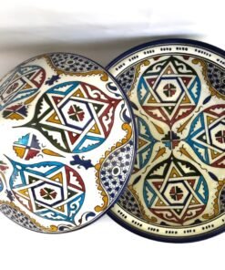 Moroccan ceramic tagine/ hand-painted tagine/decorative handmade tagine/kitchenware/serving tagine/ceramic tagine pot/