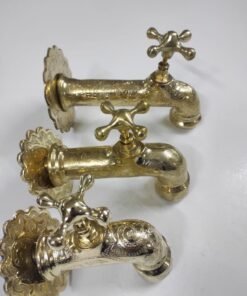 hand crafted brass faucet Moroccan vintage decor style , handmade Marrakech brass faucet 3 sizes