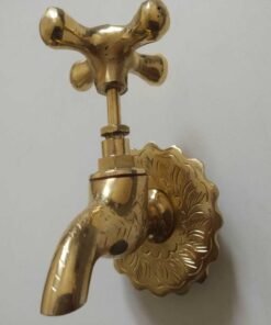 Vintage water tap, Brass Spigot, Hand Engraved Moroccan Wall Mounted Wash Basin Tap, Rooster Faucet For Basin