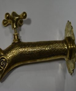 Copper faucet, Brass Sink Faucet, Fish Brass Bathtub For Kitchen Fish Art Vessel Sink Wall Mount Antique, Fish Art Sink Faucet