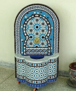 CUSTOMIZABLE Garden Patio Rustic Outdoor Wall Water Fountain - Mosaic Artwork - Handmade Wall Fountain