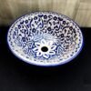 Moroccan ceramic sink wash basin