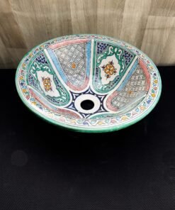Moroccan ceramic sink wash basin