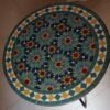 Moroccan Bistro Coffee Table with Handmade Mosaic Art