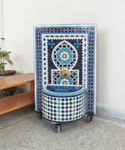 CUSTOMIZABLE Garden Patio Rustic Outdoor Wall Water Fountain - Mosaic Artwork - Handmade Wall Fountain