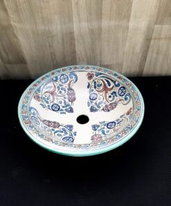 Moroccan ceramic sink wash basin