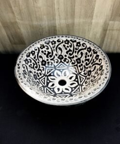 Moroccan ceramic sink wash basin