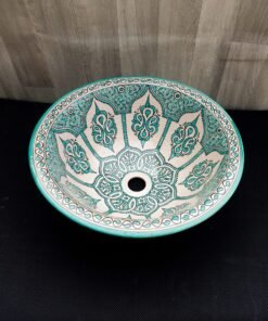 Moroccan ceramic sink wash basin
