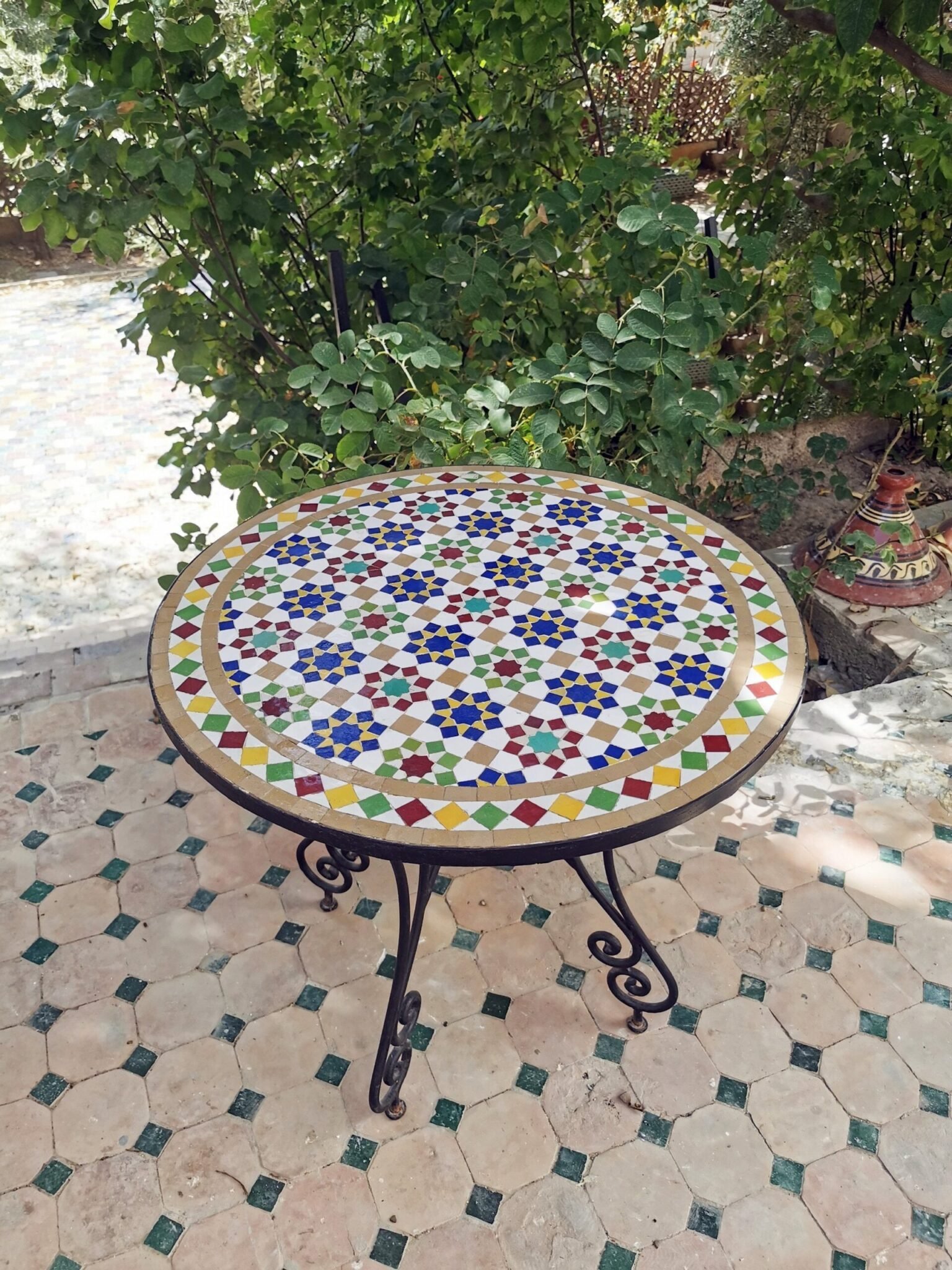 CUSTOMIZABLE Mosaic Table - Crafts Mosaic Table - Mosaic Table Art - Mid Century Mosaic Table