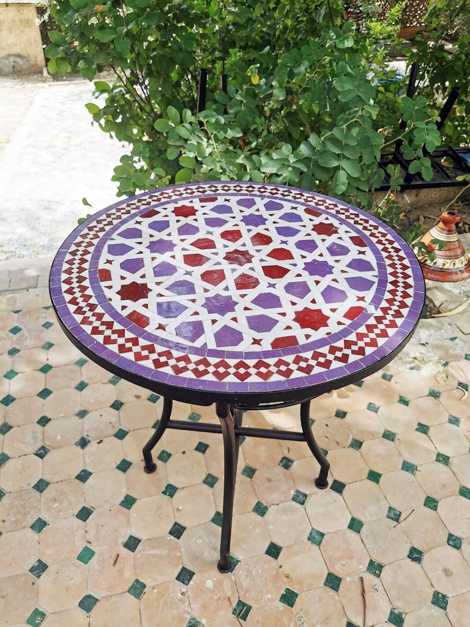 CUSTOMIZABLE Mosaic Table - Crafts Mosaic Table - Mosaic Table Art - Mid Century Mosaic Table