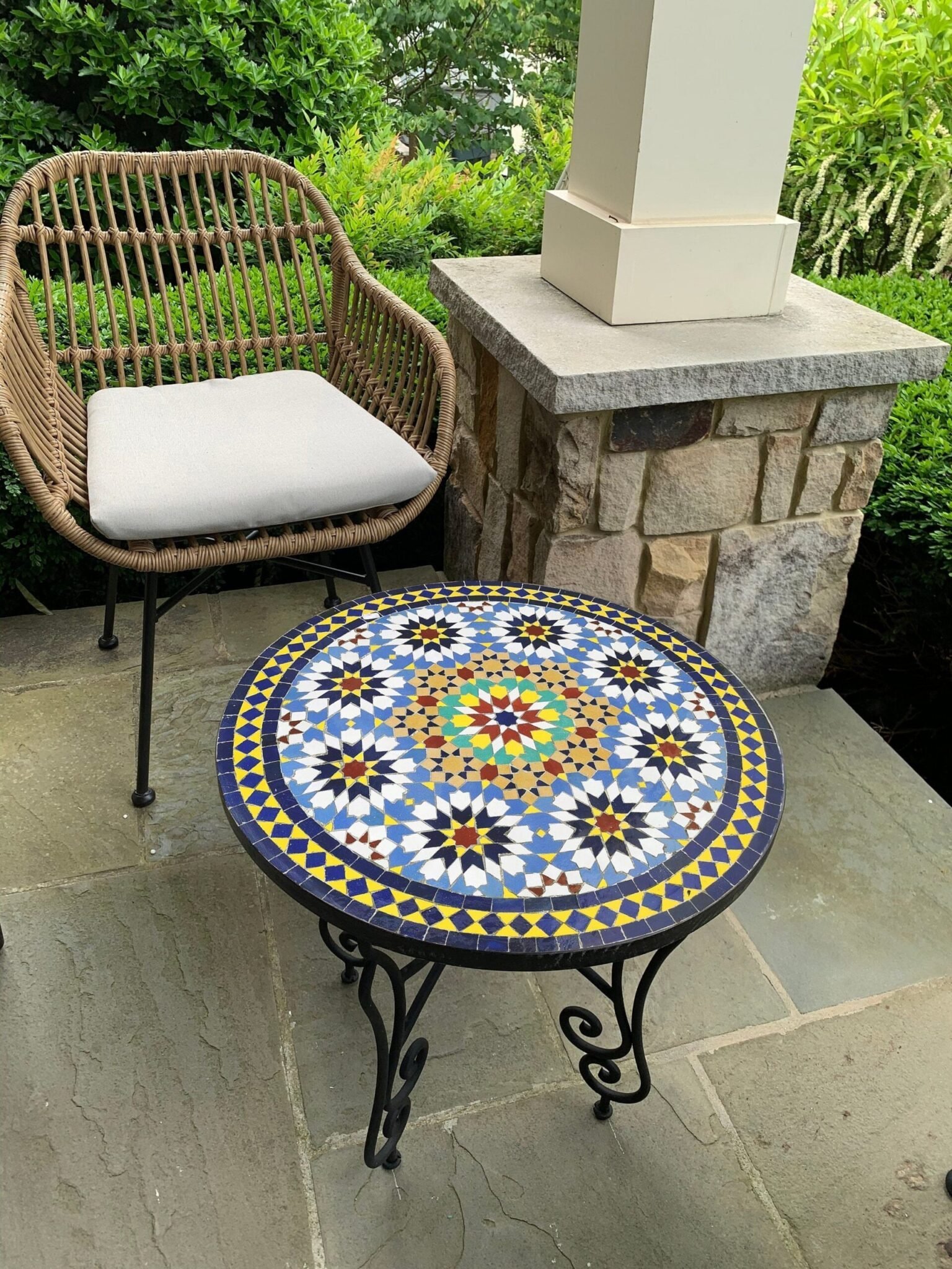 CUSTOMIZABLE Mosaic Table - Crafts Mosaic Table - Mosaic Table Art - Mid Century Mosaic Table