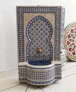 CUSTOMIZABLE Garden Patio Rustic Outdoor Wall Water Fountain - Mosaic Artwork - Handmade Wall Fountain
