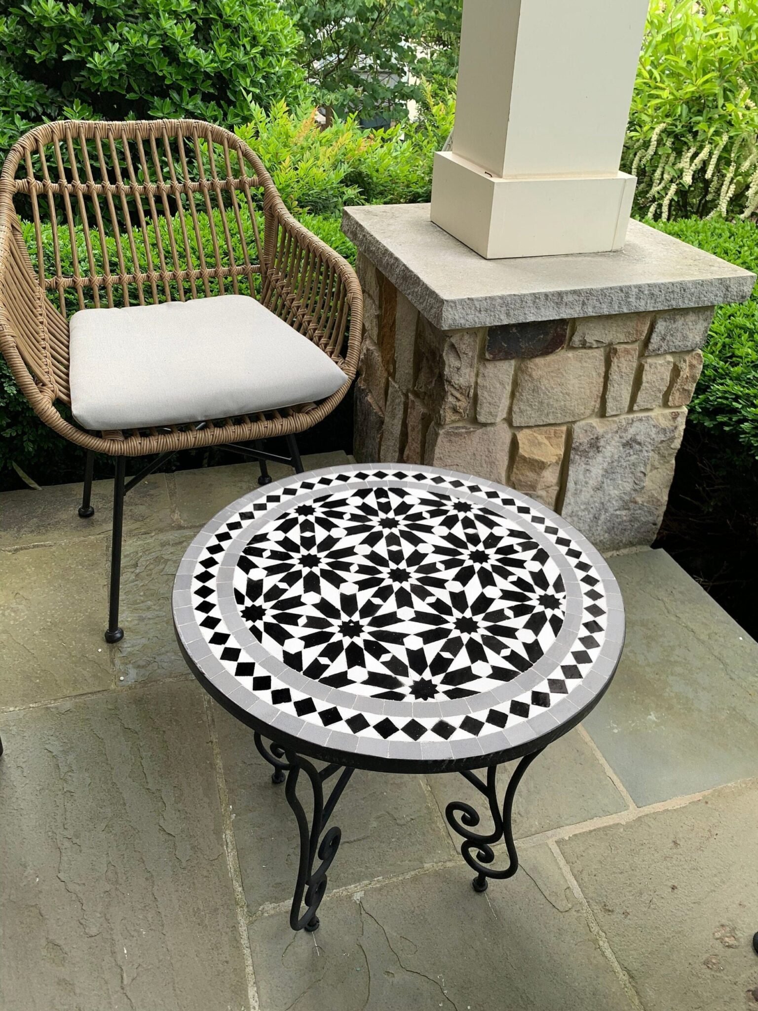 CUSTOMIZABLE Mosaic Table - Crafts Mosaic Table - Mosaic Table Art - Mid Century Mosaic Table