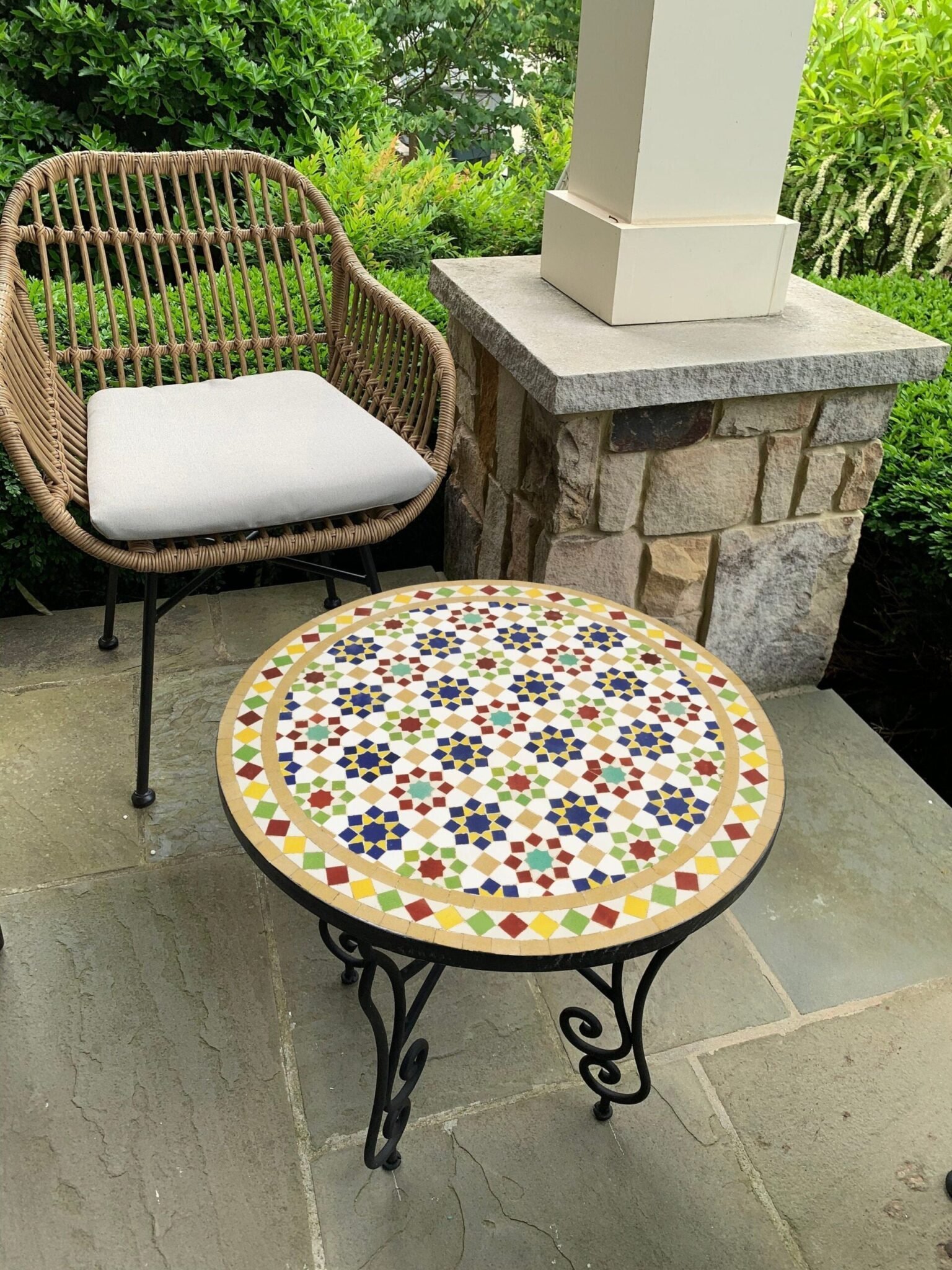 CUSTOMIZABLE Mosaic Table - Crafts Mosaic Table - Mosaic Table Art - Mid Century Mosaic Table