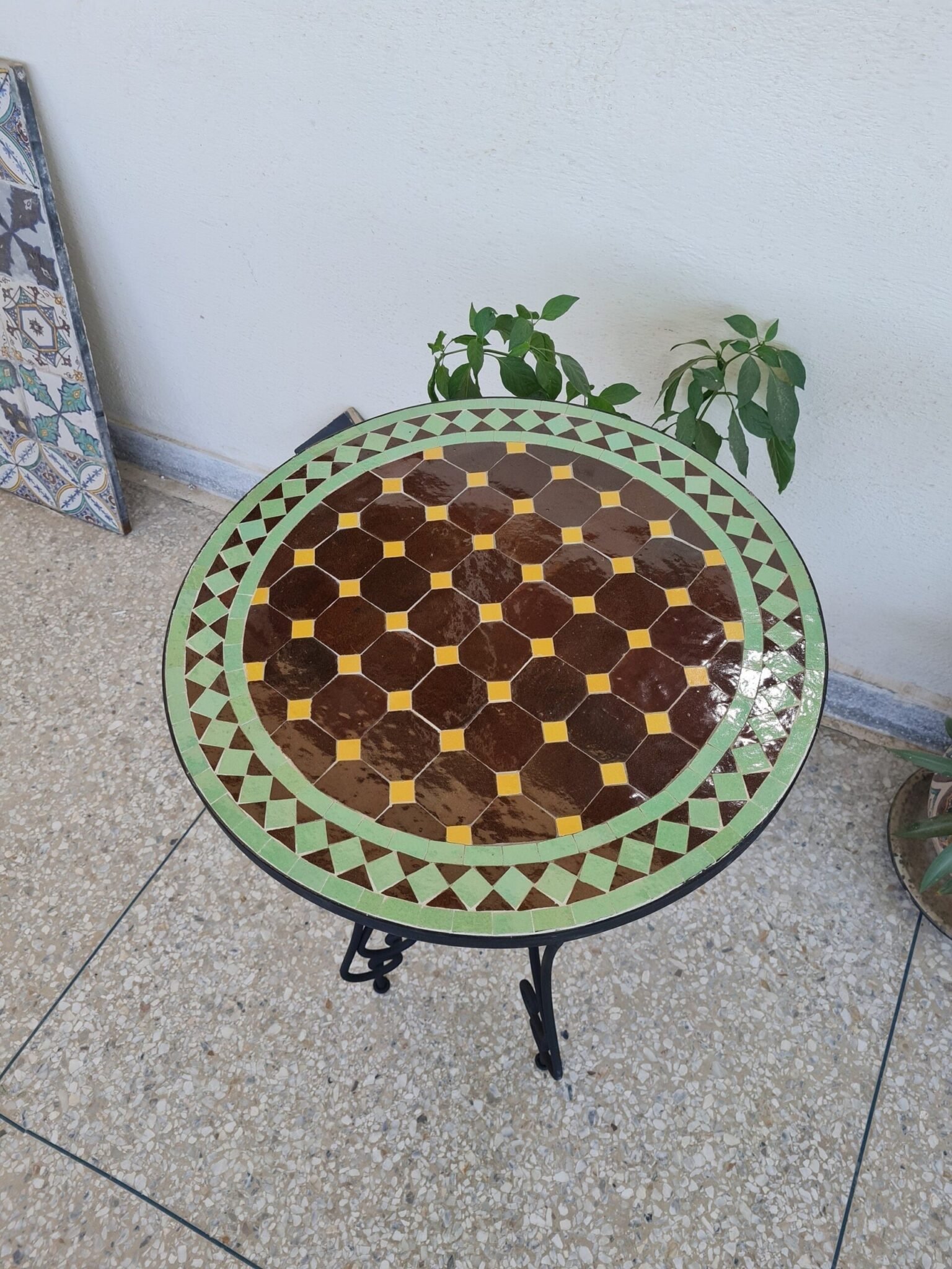 CUSTOMIZABLE Mosaic Table - Crafts Mosaic Table - Mosaic Table Art - Mid Century Mosaic Table