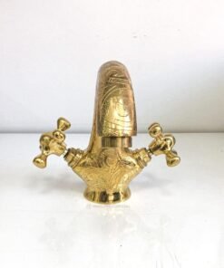 Bathroom Brass Faucet, Farmhouse Bathroom Faucet , Handcrafted Single Hole Faucet , Unlacquered Brass Faucet , Antique Style Faucet