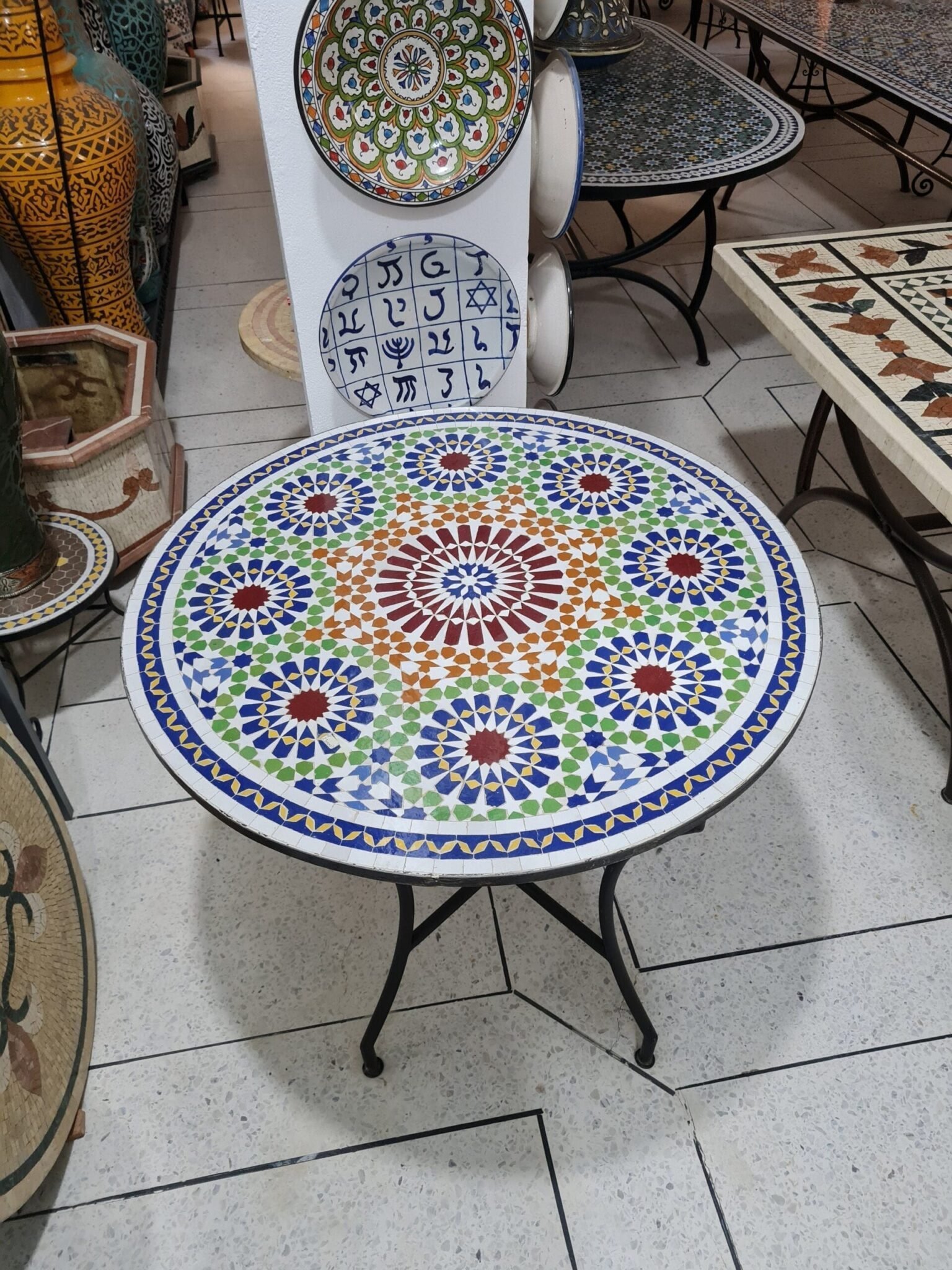 CUSTOMIZABLE Mosaic Table - Crafts Mosaic Table - Mosaic Table Art - Mid Century Mosaic Table