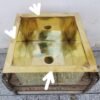 12" x 12" Matte Lacquered Brass Sink