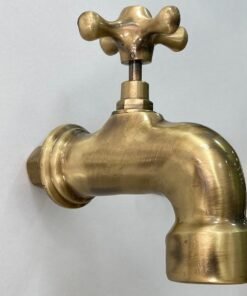Oiled Bronze Wall Sink Faucet, Bathroom Faucet, Handmade Faucet with single Handle, Bronze Faucet, KitchenTaps , Outdoor Faucet ,Garden Tap