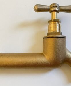 Brass Small Tap, Antique Styled Small Water Tap, Water Spigot for Garden, Farmhouse Bathroom Small Faucet, Handmade Outdoor Tap