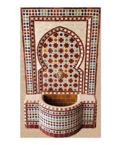 Moroccan Mosaic Fountain ,Moroccan Tile Fountain ,Wall mosaic fountain . Handmade moroccan
