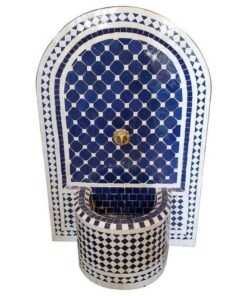 Moroccan Mosaic Fountain, terrace Indoor Decor, Fountain for garden art,Moorish mosaic tile fountain