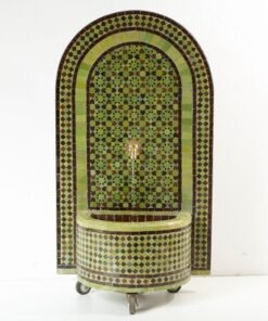 Outdoor Moroccan Mosaic Fountain ,Indoor Moroccan Tile Fountain ,Wall mosaic fountain