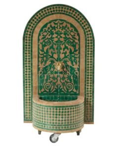 Outdoor Moroccan Mosaic Fountain ,Indoor Moroccan Tile Fountain ,Wall mosaic fountain