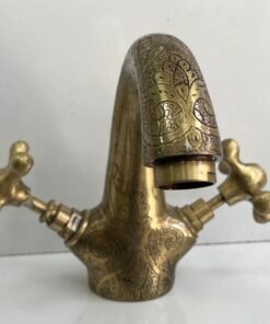 Oiled bronze Finish Bathroom Brass Sink Faucet , Farmhouse Bathroom Vessel Sink Faucet, Outdoor Sink Bronze Hot and Cold Faucet