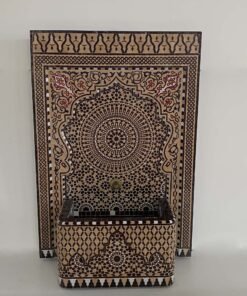 Water fountain outdoor, Waterfall fountain indoor and outdoor for Garden decor, Moroccan mosaic fountain, Mosaic tile fountain