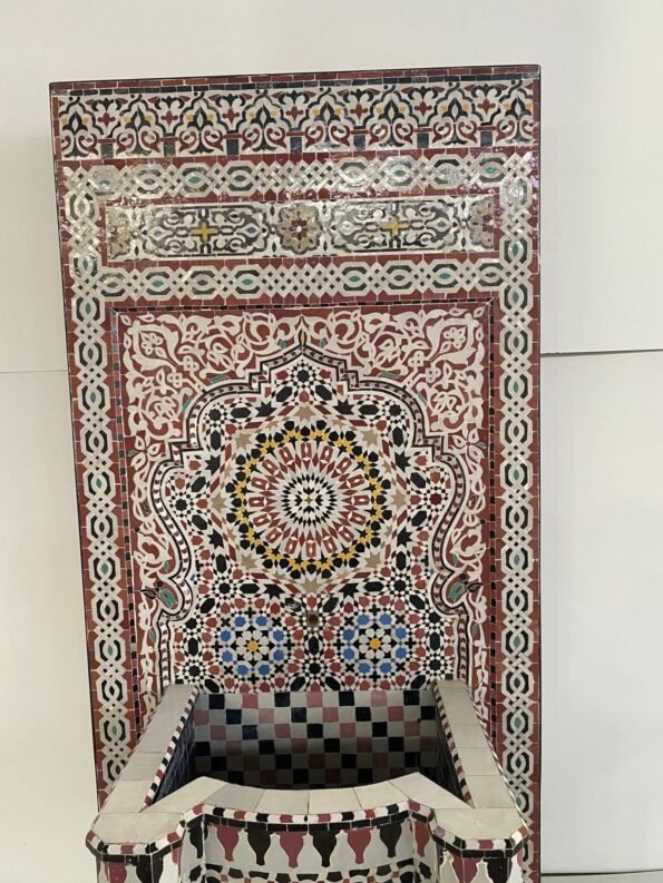 Moroccan Foutain Garden and indoor - Water Fountain Outdoor - Mid Century Mosaic Fountain - Image 5