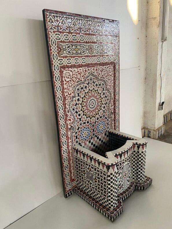 Moroccan Foutain Garden and indoor - Water Fountain Outdoor - Mid Century Mosaic Fountain - Image 3