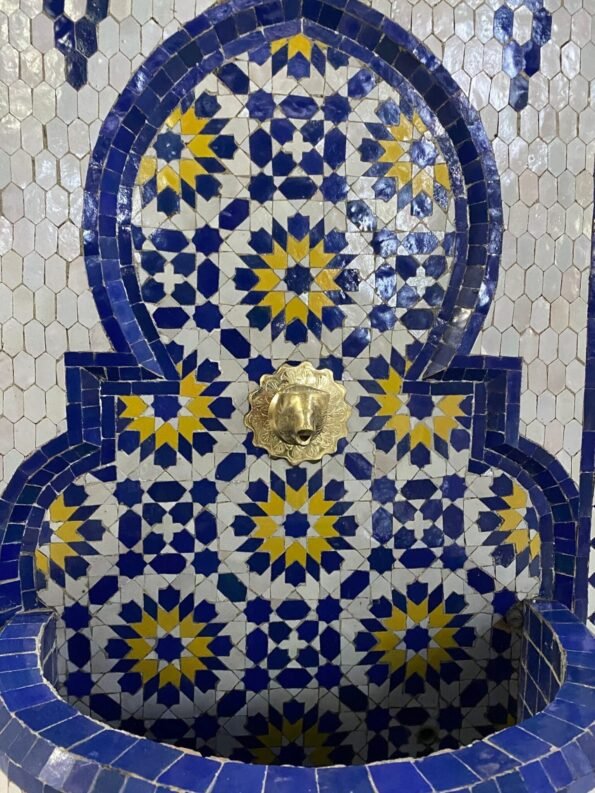 Handmade Mosaic Fountain Outdoor & Indoor - Mosaic Fountain Art - Moroccan Fountain - Water Fountain Outdoor - Image 7