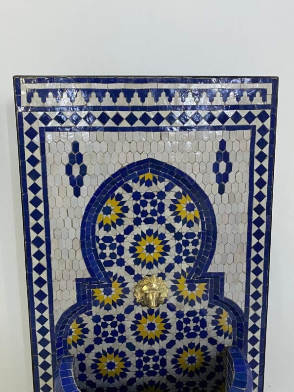Handmade Mosaic Fountain Outdoor & Indoor - Mosaic Fountain Art - Moroccan Fountain - Water Fountain Outdoor - Image 6