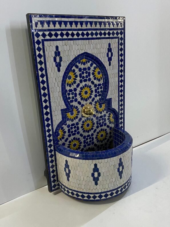 Handmade Mosaic Fountain Outdoor & Indoor - Mosaic Fountain Art - Moroccan Fountain - Water Fountain Outdoor - Image 3