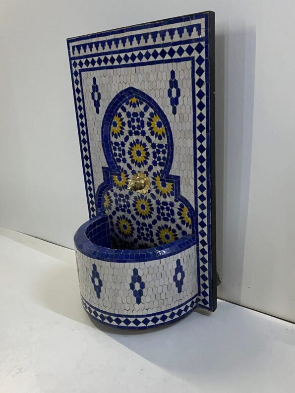 Handmade Mosaic Fountain Outdoor & Indoor - Mosaic Fountain Art - Moroccan Fountain - Water Fountain Outdoor - Image 2